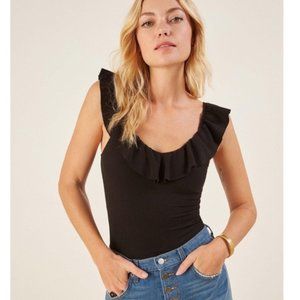 Reformation Roxanna Top - Black M